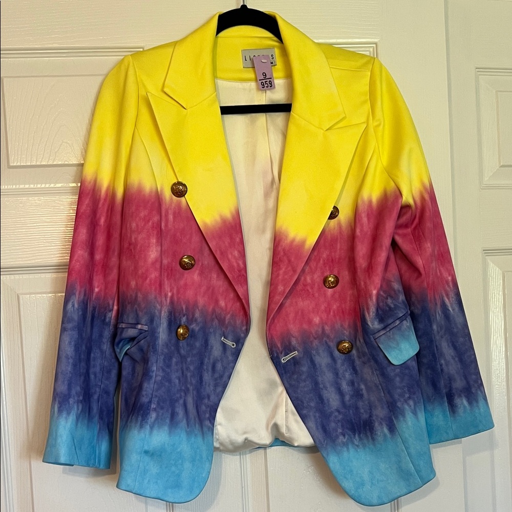 Lioness Yellow, Pink, and Blue Blazer